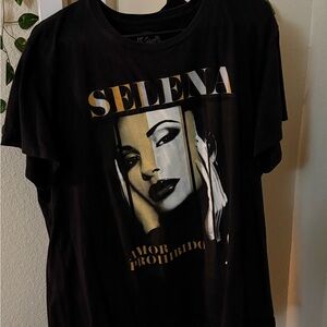 Selena Quintanilla Black T-Shirt (Official Selena Merchandise)